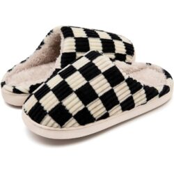 Guyarns mustad ruudulised unisex kodusussid, 40-41EU