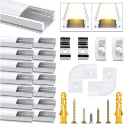 Chesbung LED alumiiniumprofiilide komplekt 15x1m, U-kujuline