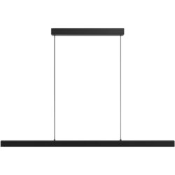 LED lineaarne rippvalgusti puldiga, 120cm (Must)