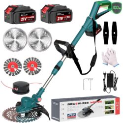 Akuga murutrimmer 750W (Makita ühilduv), 2x4Ah + laadija