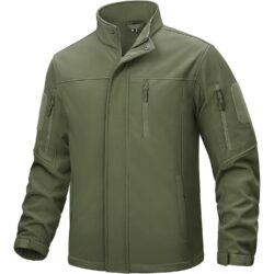 Meeste tuulekindel softshell-jope TACVASEN - Armee roheline
