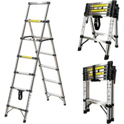 Roostevabast terasest teleskoopredel 1,7+2,0 m (150 kg)