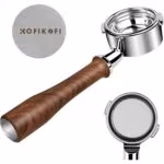 Põhjata 58 mm portafilter Gaggia masinatele, pähklipuust käepide