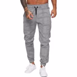 Meeste ruudulised dressipüksid Loose Fit, M