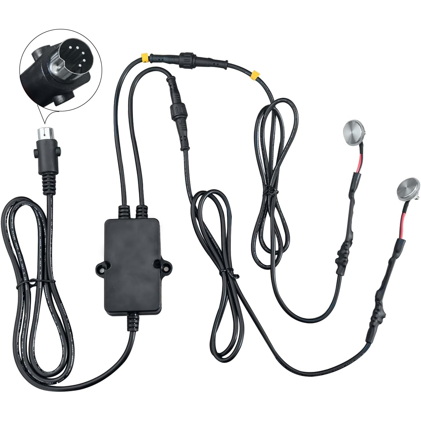 Elektrilise tugitooli puuteandur.jpg (Squared) Elektrilise tugitooli puuteandur ja juhtpult (2 puutega, 5-pin) - Pilt 1