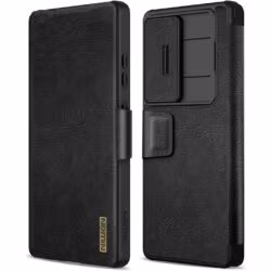 Nillkin Samsung Galaxy S25 Ultra kaarditaskuga ümbris – must