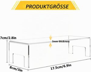 Läbipaistvad akrüülist esitlusalused, 2 tk