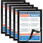 Isekleepuvad A4 magnetraamid infolehtedele, 5 tk, must
