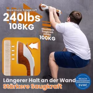 Iminappadega vannitoa käepidemed 43 cm, 2 tk, puiduimitatsioon