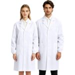 Unisex laborikittel elastsete kätistega, valge XL (180–185 cm)