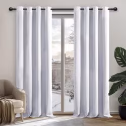 Deconovo pimendavad kardinad 210 x 140 cm, 2 tk, hõbehall