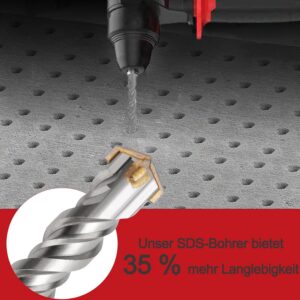 SDS Max puur betoonile 25 x 460 mm – 4 lõiketeraga