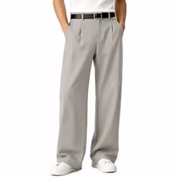 Meeste laiad chino-püksid Loose Stretch – Helehall 34W/30L