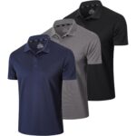 Meeste lühikeste käistega polosärgid, 3 tk (XL)