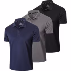 Meeste lühikeste käistega polosärgid, 3 tk (XL)