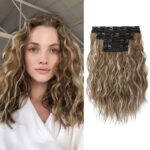 clip in juuksepikendused – REECHO Clip-in juuksepikendused, 4 osa, 30 cm, lained – Ash Brown