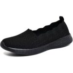 Naiste hingavad Slip-On vabaajajalatsid, mustad, suurus 35.5