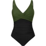 Naiste vormiv trikoo push-up padjanditega, roheline, L