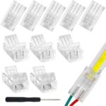 2-kontaktilised 10 mm LED-riba kiirühendused, 10 tk