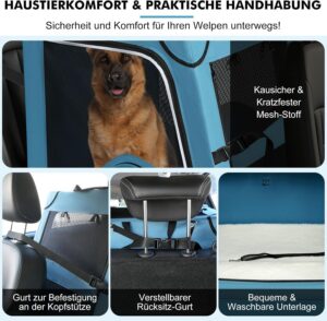 Snagle Paw kokkupandav koerapuur auto tagaistmele