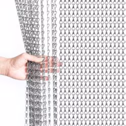 Alumiiniumist putukakardin kettidest, 90 x 200 cm, hall
