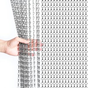 Alumiiniumist putukakardin kettidest, 90 x 200 cm, hall