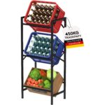 Lifewit metallist joogikastide riiul 3 kastile