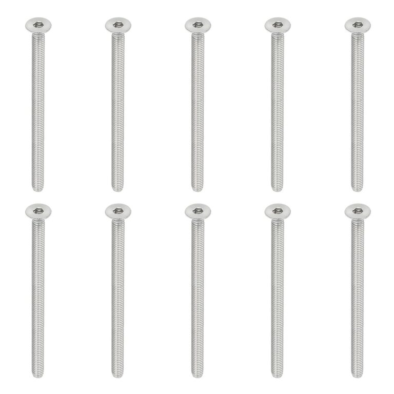 Sisekuuskant peitpeakruvid M4 x 60 mm, roostevaba teras 304, 10 tk
