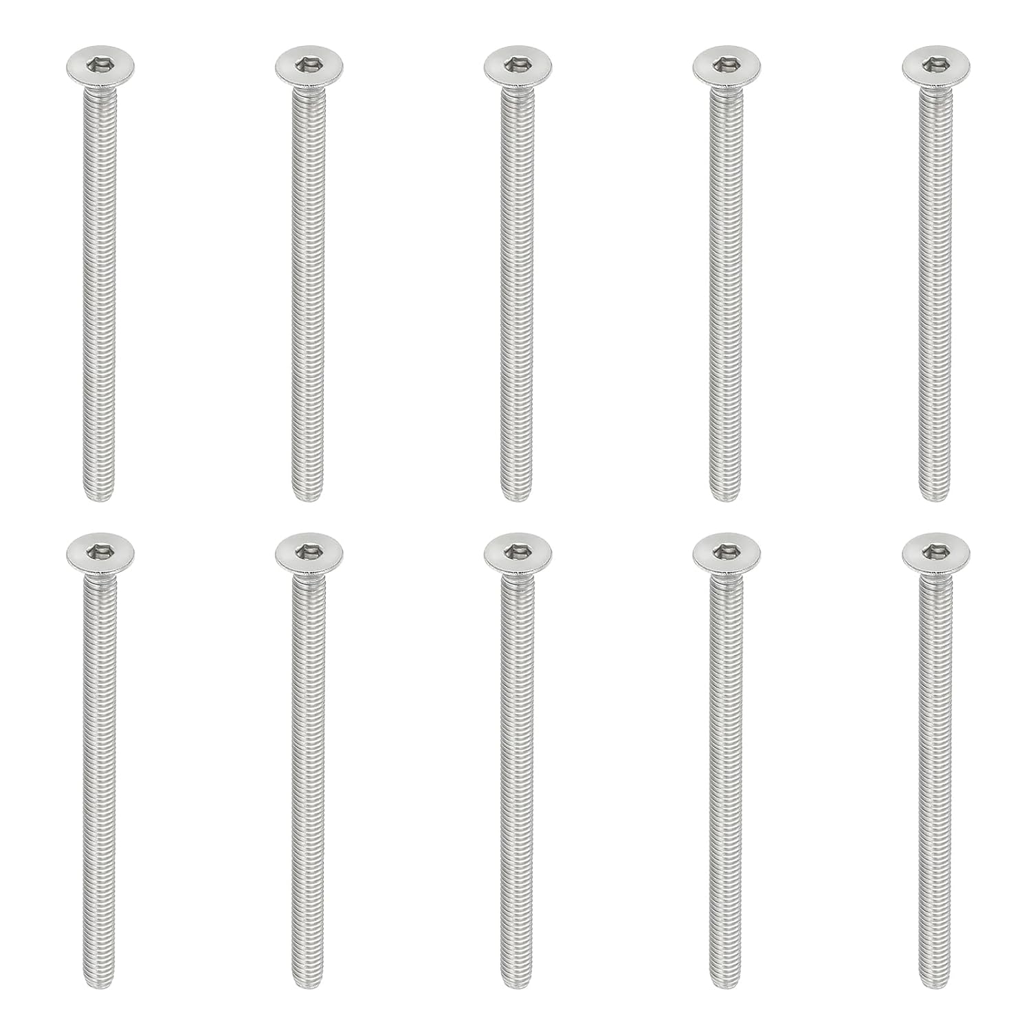 sisekuuskant peitpeakruvid m4 x 60 mm Sisekuuskant peitpeakruvid M4 x 60 mm, roostevaba teras 304, 10 tk