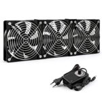 korpuseventilaatorid kiiruse regulaatoriga – 120 mm korpuseventilaatorid 230V kiiruse regulaatoriga, 3 tk