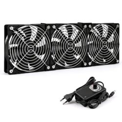 korpuseventilaatorid kiiruse regulaatoriga – 120 mm korpuseventilaatorid 230V kiiruse regulaatoriga, 3 tk