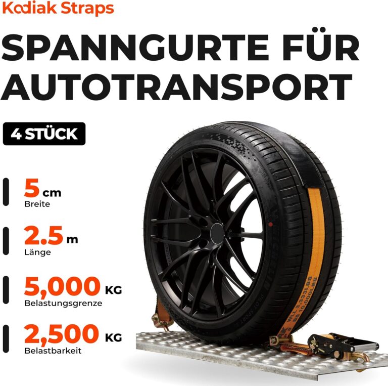 Rattakinnitusrihmad autoveoks 50 mm 2,5 m 5000 kg 4 tk
