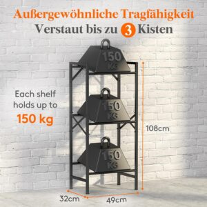 Lifewit metallist joogikastide riiul 3 kastile