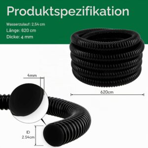 LONGRUN 25mm 620cm painduv tiigivoolik ja tarvikud